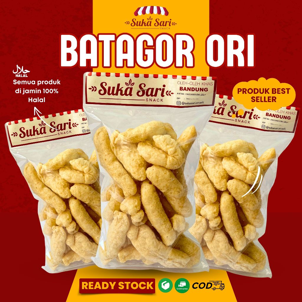 

Batagor Kering Original Pedas | Snack Cemilan Oleh-Oleh Bandung | Sukasari Snack