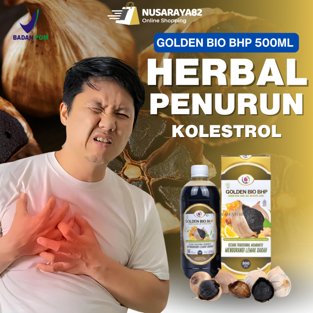 

Golden Bio Bhp Bawang Hitam Plus 500ml Obat Herbal Penurun Lemak Darah Kolesterol Hipertensi Stroke