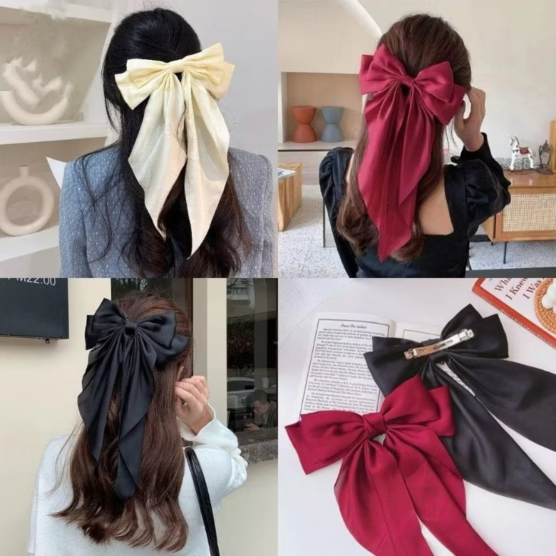 Jepit Rambut Wanita Pita Besar | Pita Rambut Korea