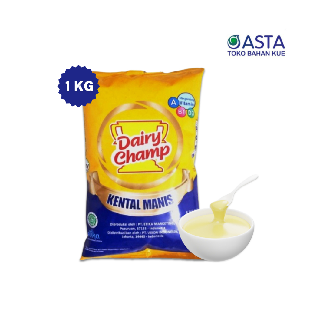 

RK60 Dairy Champ Susu Krimer Kental Manis 1 Kg & 2,5 Kg