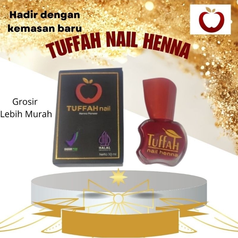 ( MAROON ) Tuffah Nail Henna Halal BPOM ORIGINAL