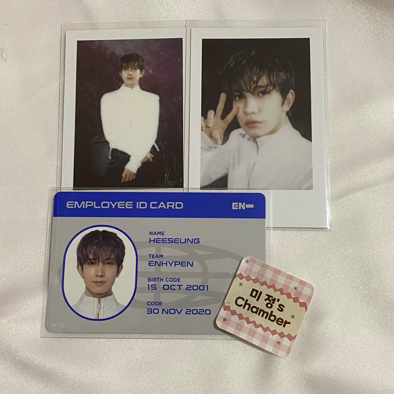 Photocard ID Card Official ENHYPEN Heeseung Ggu Ggu Package 2024 Polaroid Pola