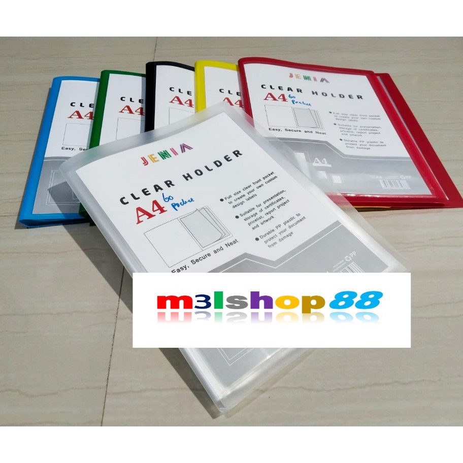 

HJ6 Clear holder A4 6 lembar Jenia1 pcs