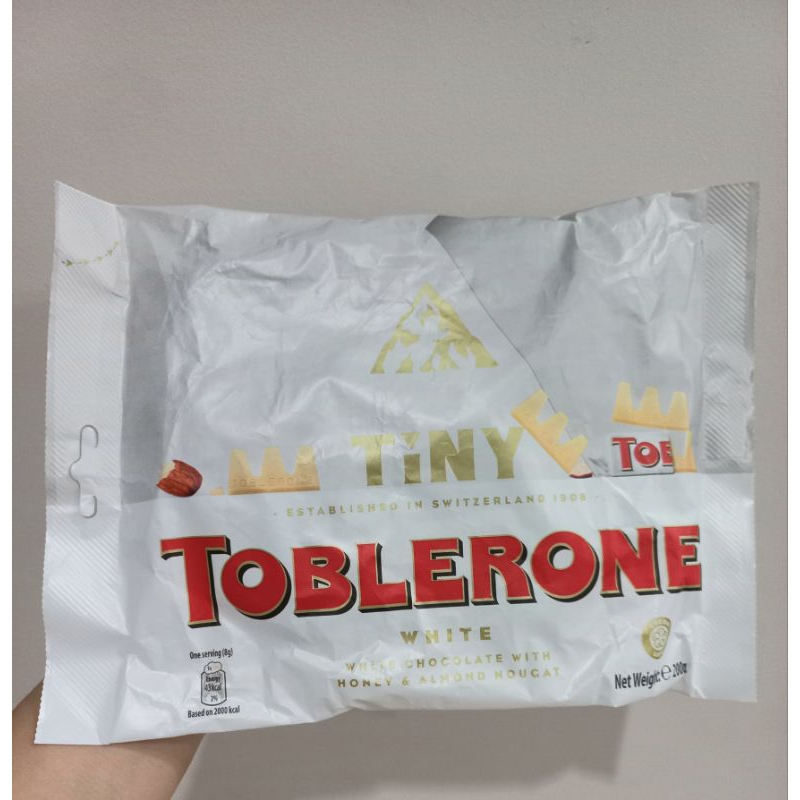 

toblerone tiny white chocolate (READY)