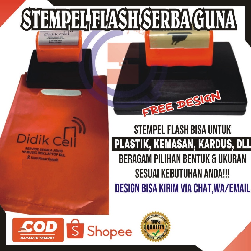 

KF7 stempel plastik stempel kardus stempel Jumbo stempel custom stempel otomatis