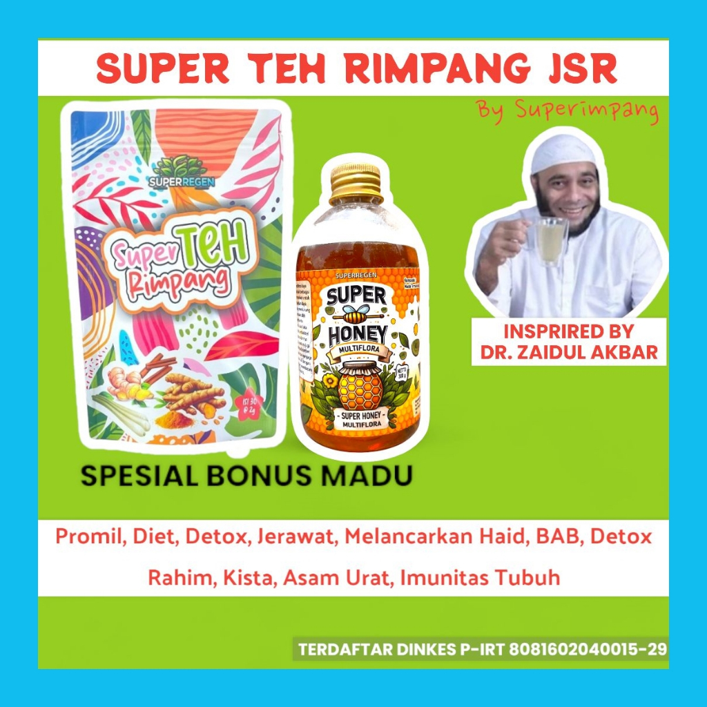 

Super Teh Rimpang Celup Rimpang Booster resep JSR 100% Rempah murni Promil JSR Dr Zaidul Akbar | RIMPANG DETOX LEMAK | JSR dr. ZAIDUL AKBAR DETOX LEMAK | TEH CELUP RIMPANG | JAMU HERBAL ALAMI | OBAT ASAM LAMBUNG
