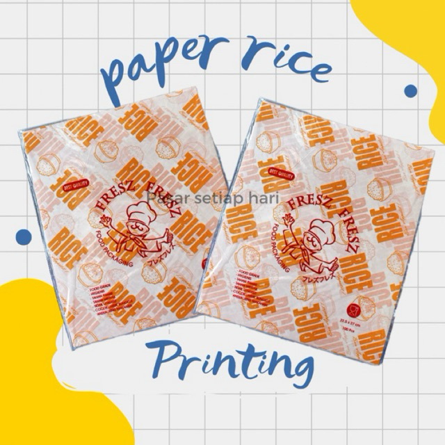 

(isi 100) kertas nasi/ paper rice printing RICE