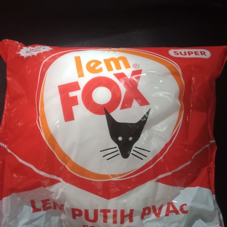 

KI3 lem putih fox refill bungkus 7 gram gr plastik merah