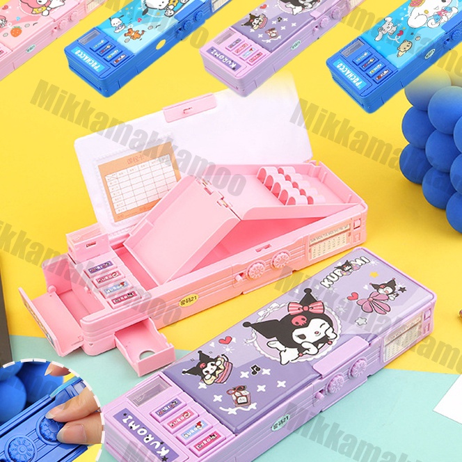 

KF7 Password Kuromi Sandi Kotak Pensil Kotak Alat Tulis Stationary Case Dengan Kunci Password Boneka Lucu Berkapasitas Tempat Pensil Lapis Ganda Multifungsi Rautan Pensil