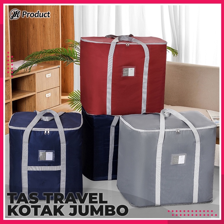 KODE A29C Tas Travel Kotak Besar Jumbo Tenteng Tas Tempat Penyimpanan Baju Pakaian Selimut Mudik Wat