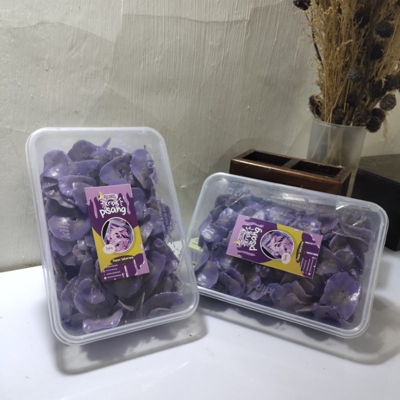 

KRIPIK PISANG LUMER RASA TARO/UBE BERAT BERISI 200GR