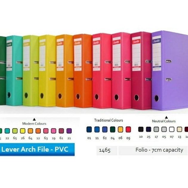 

Bonus Bantex Arch File Ordner Plastic 7cm A4 7 MM MULTICOLOUR 145 PCS