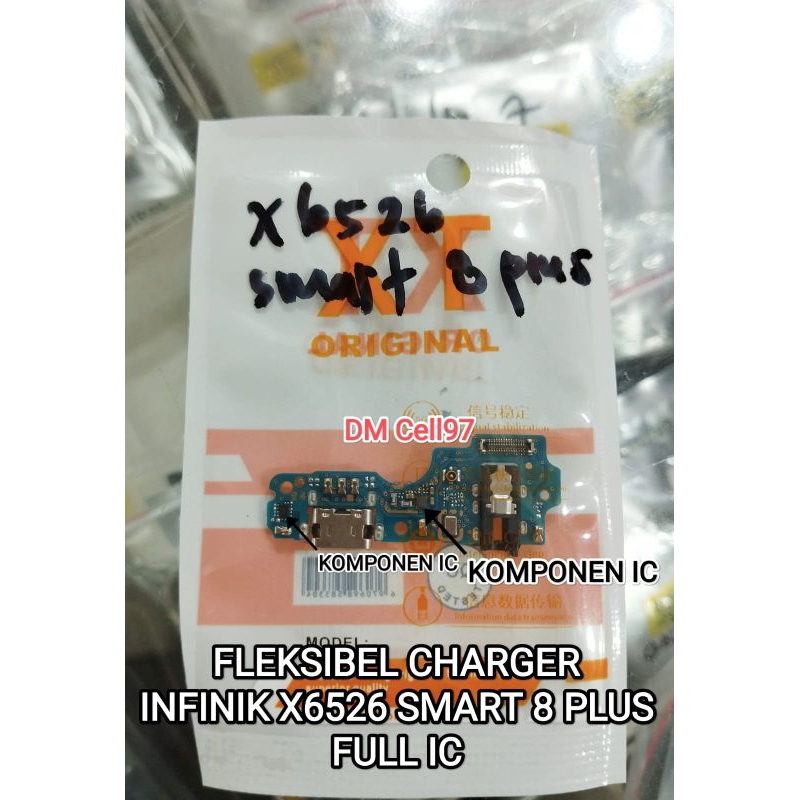 Fleksibel Charger INFINIK X6526 SMART 8 PLUS ORIGINAL FULL KOMPONEN IC Flexibel Flexible Konektor Ca
