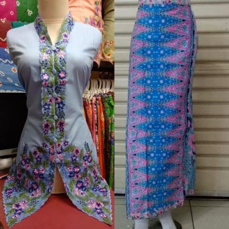SK - SET KEBAYA ENCIM KATUN BORDIR PREMIUM // KEBAYA ENCIM BETAWI // KEBAYA ENCIM MODERN // KEBAYA E