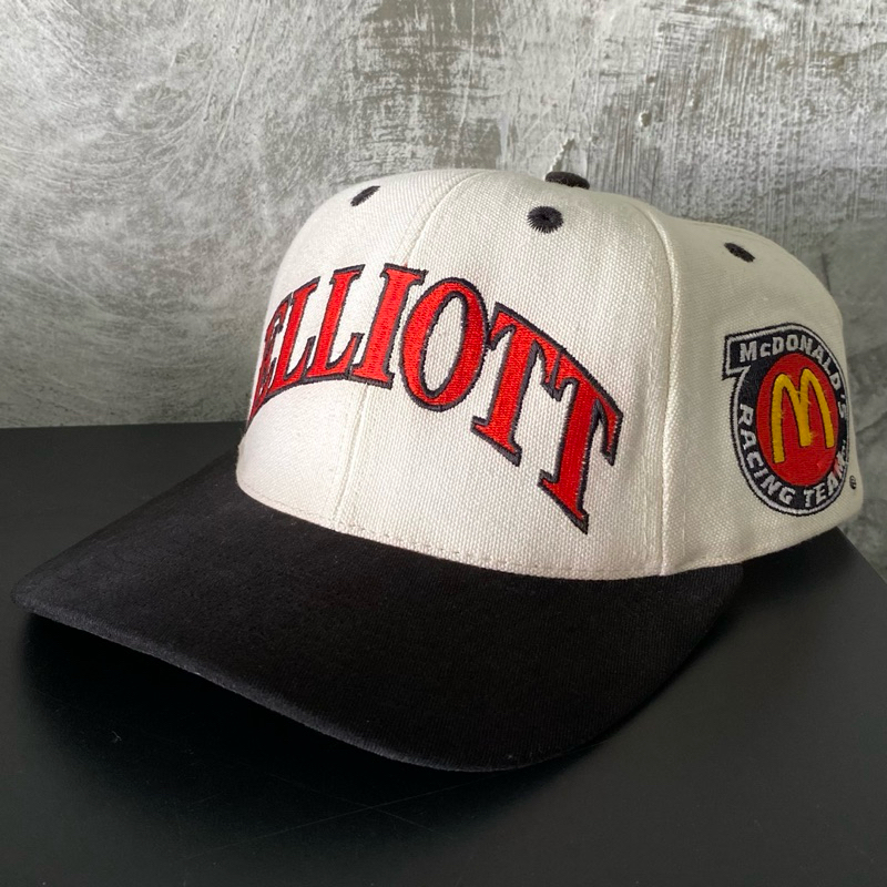 VINTAGE 90s NASCAR BILL ELLIOTT MCDONALD'S RACING TEAM HAT (Made In USA)