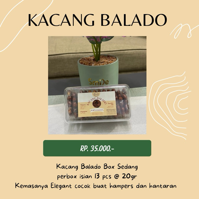 

Kacang Balado kemasan Toples