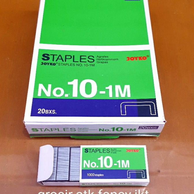

KP8 1 dus 2 pak kecil 11M Staples Steples Isi Stapler Stepler Neces Joyko No 1 1M Kecil