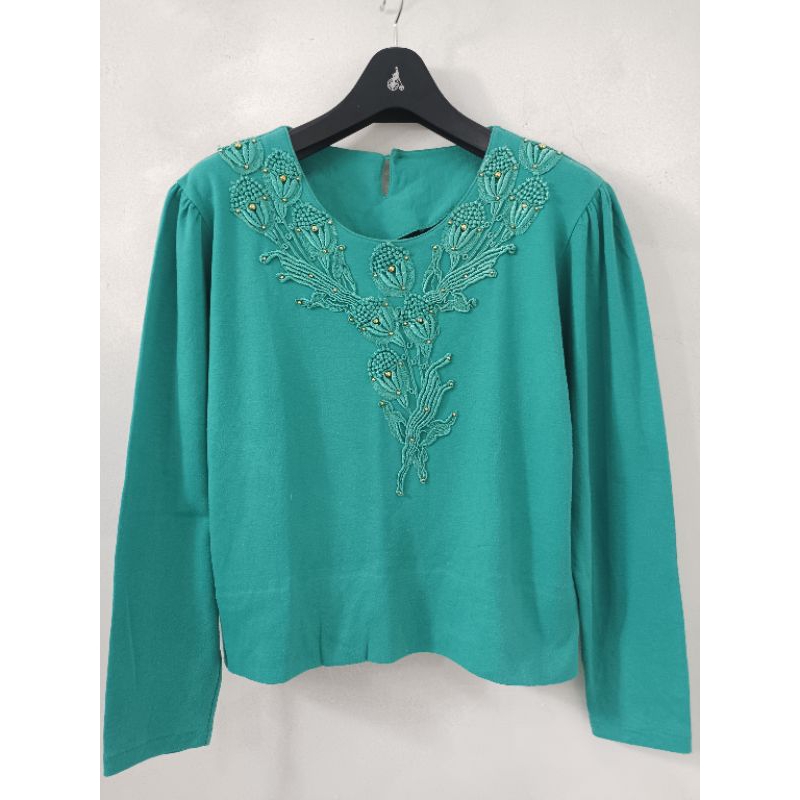 kaos lengan panjang wanita import