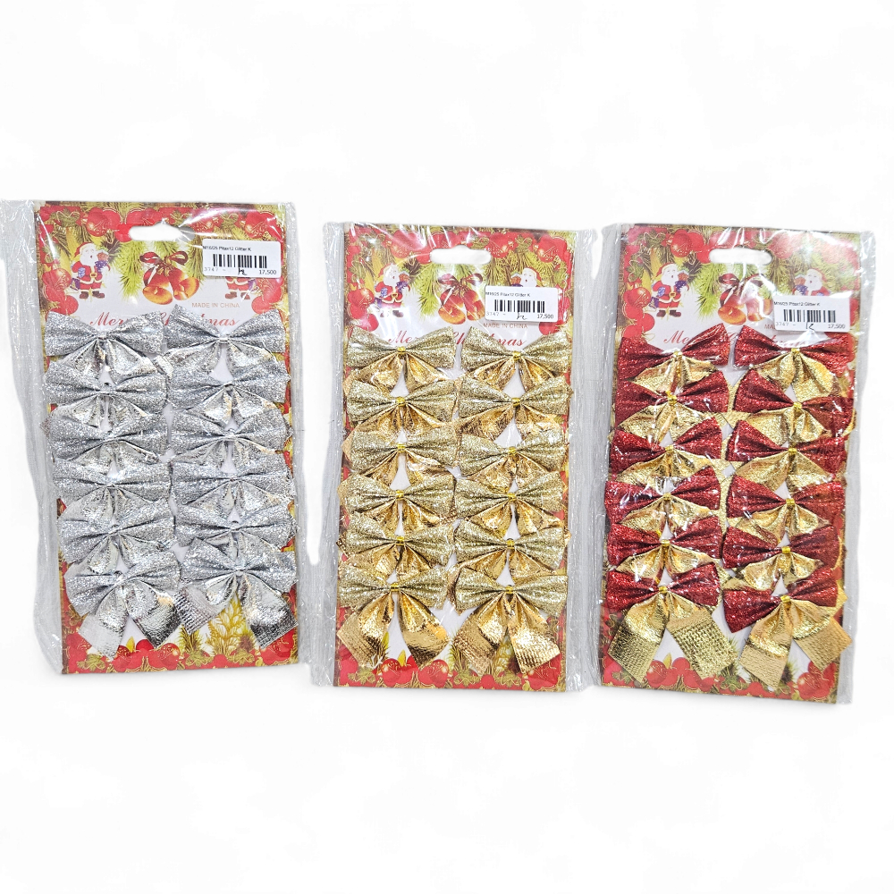 

Hiasan Pita Natal Isi12 Glitter M16/25