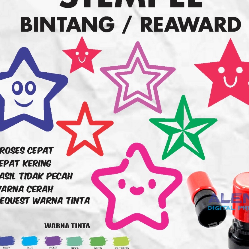 

Terjangkau Stempel Nilai Guru TK SD MI PAUD Stempel Bintang Stempel Reward Stempel Stempel Bintang 1