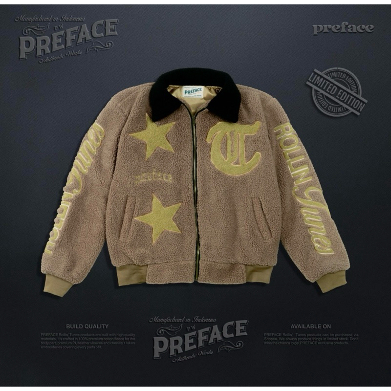 JACKET PREFACE SHERPA GLAZED