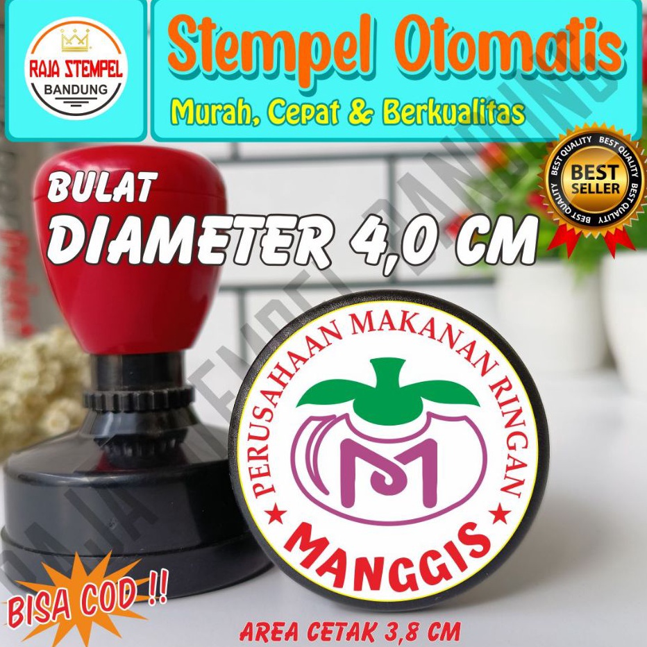 

FG2 Stempel Flash Bulat 4 CM stampel onshop Stempel otomatis stampel perusahaan stemple logo stample instansi pemerintahan dinas kedinasan stempel usaha
