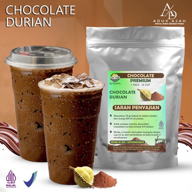 

CHOCOLATE DURIAN 1 KG / BUBUK MINUMAN INSTANT