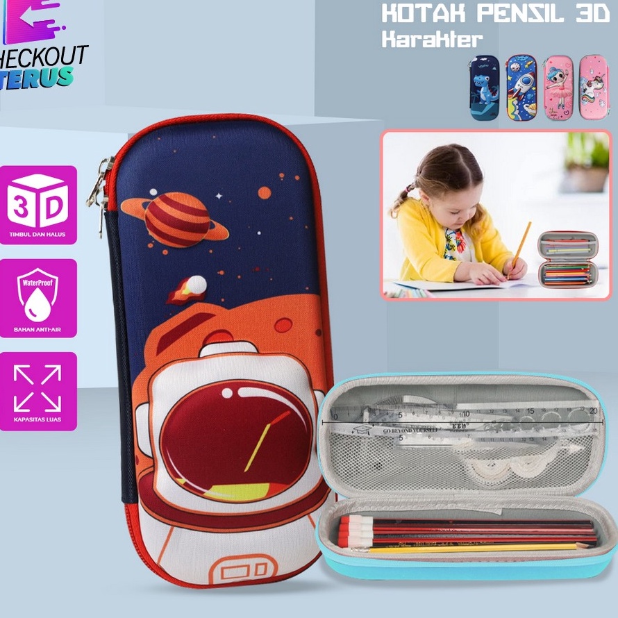 

Khusus CT A39 Kotak Pensil 3D Karakter Timbul Tempat Pensil Anak Sekolah TK Penyimpanan Alat Tulis Anti Air Import