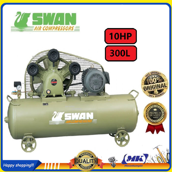 Swan Air Compressor Kompresor Angin 10HP 7500W 380V