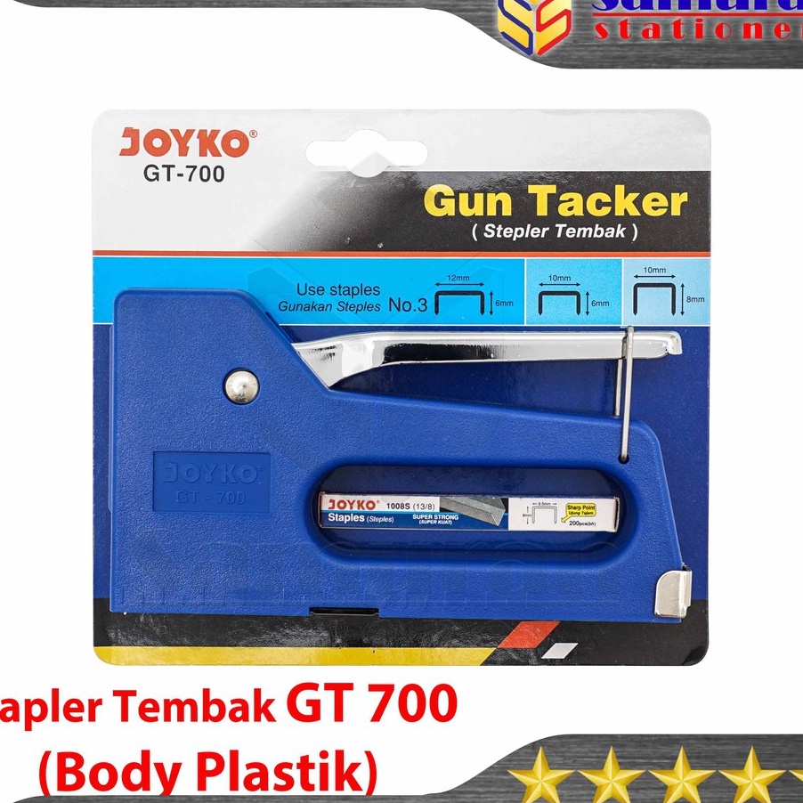

KP8 Mesin Stapler Tembak Joyko GT7 Body Plastik Gun Tacker GT 7 GT7 Stapler Sofa