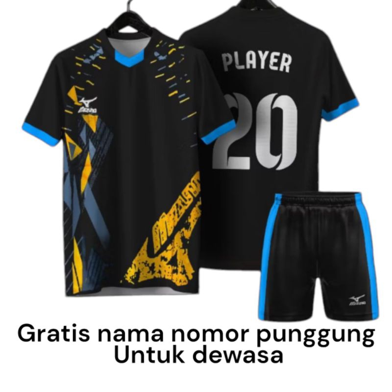 JERSEY GRATIS SABLON NAMA NOMOR PUNGGUNG DEWASA BAJU BOLA FUTSAL BAJU CEWEK COWOK BAJU BOLA VOLI BAJ