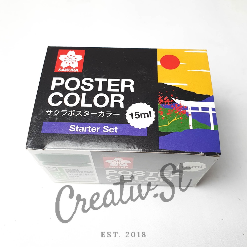 

Sakura Poster Color Cat Poster Starter Set 6X15Ml i U3J7