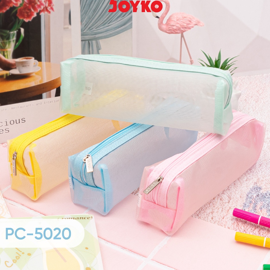 

Hot Joyko Pencil Case Mesh Poble Kotak Tempat Pensil Alat Tulis Joyko Rapi PC