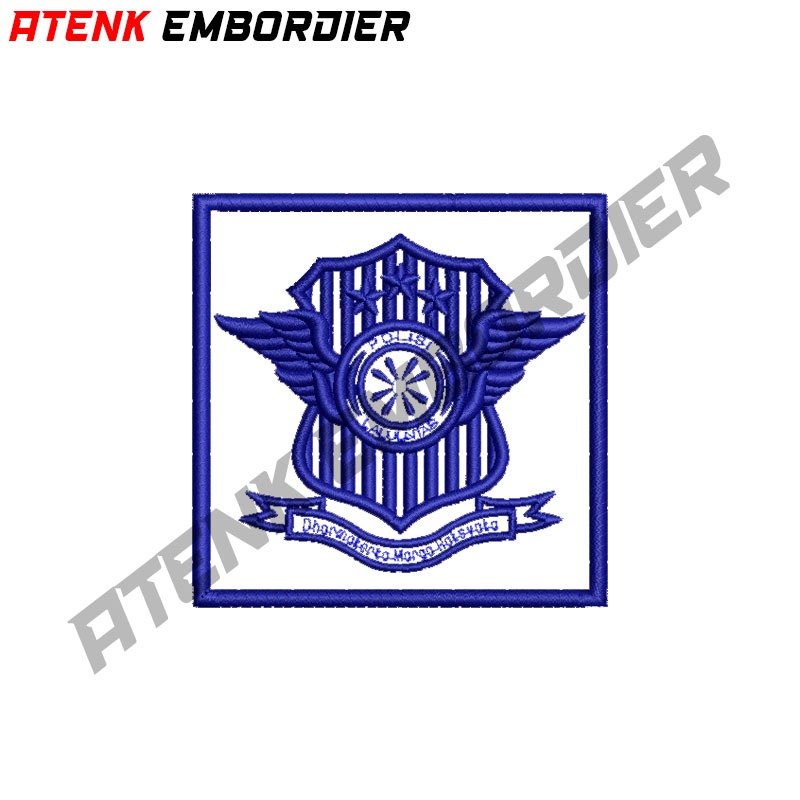 BET PATCH POLISI LALU LINTAS BORDIR TIMBUL