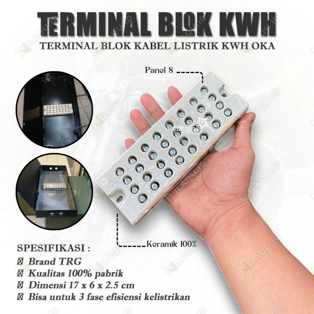 Terminal blok kabel listrik kwh oka 3 phase cocok untuk gudang pabrik perusahaan