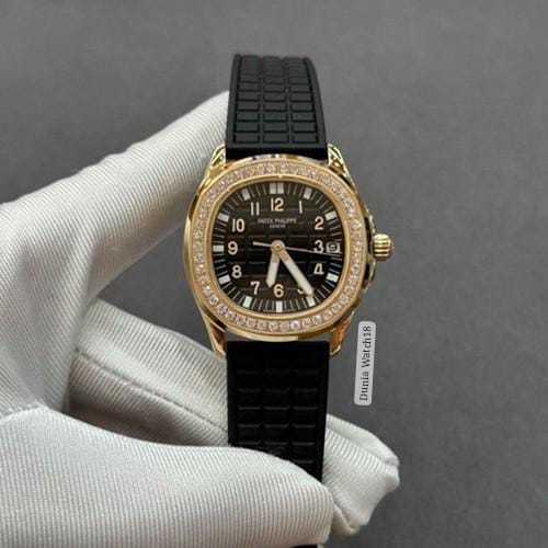 Jam Tangan Patek Philippe Wanita Original Rose Dial Diamond Swiss Automatic Factory