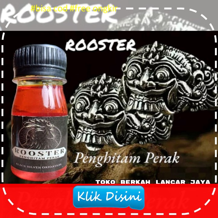 

KODE A8Q ROOSTER Penghitam Perak Penghitam perak black oxidation logam perak oksidasi oxidation 5ml