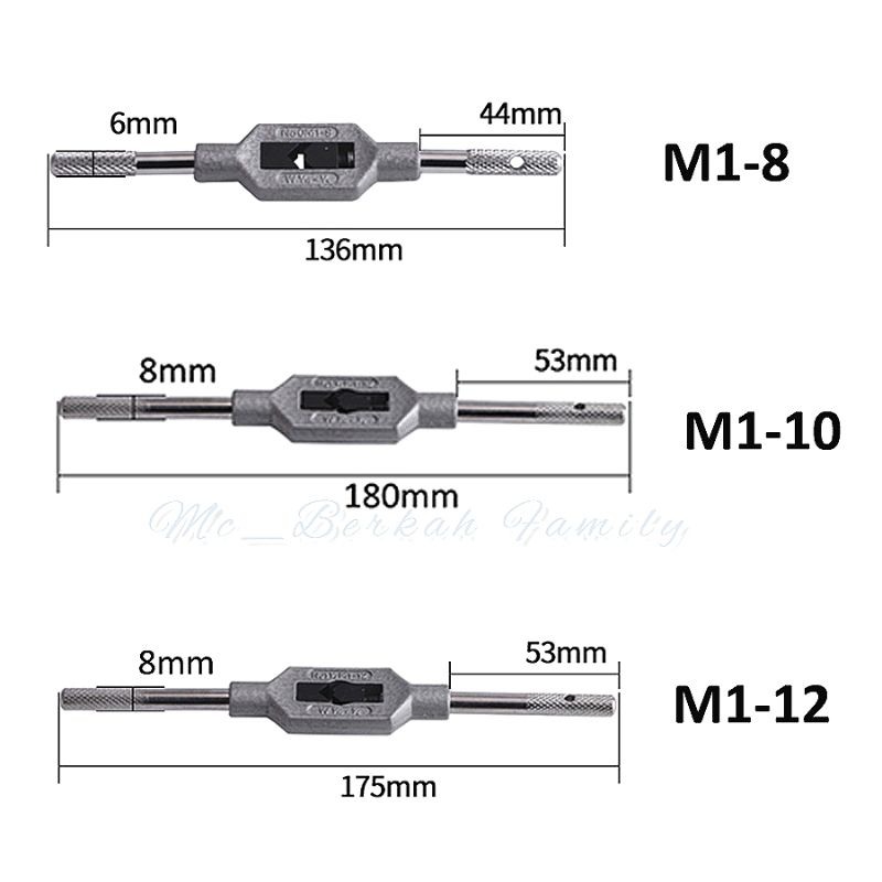 Handle Gagang Tap M1-M8 M1-M10 & M1-M12 Gagang Tap Pembuka Drat Putar Mudah Digunakan