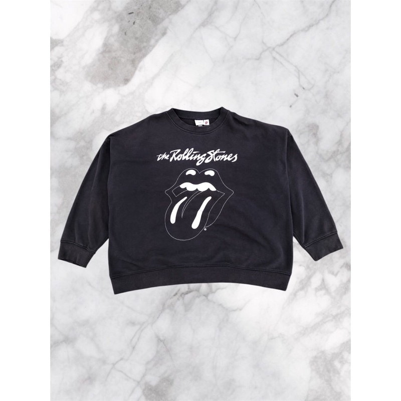 Crewneck H&m The Rolling Stones dan New Era