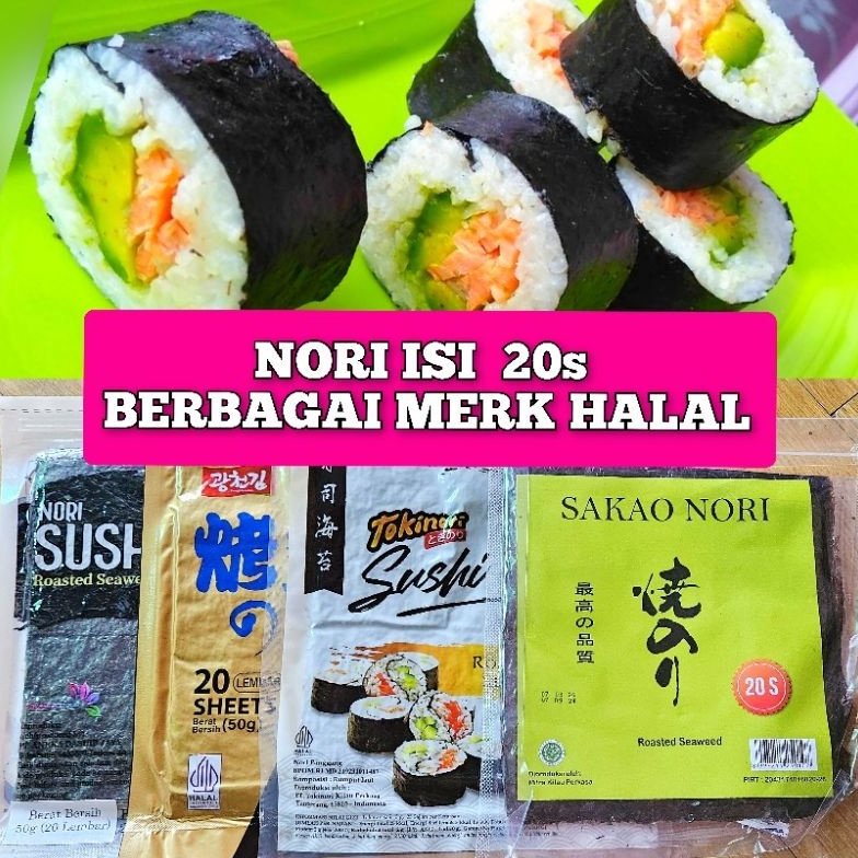 

Order Sushi Nori 2 lembar Nori sushi nori java sakao seaweed rumput laut bento termurah dry seaweed sushi nori java manjun sakao bento halal kimbap nori rumput laut halal termurah