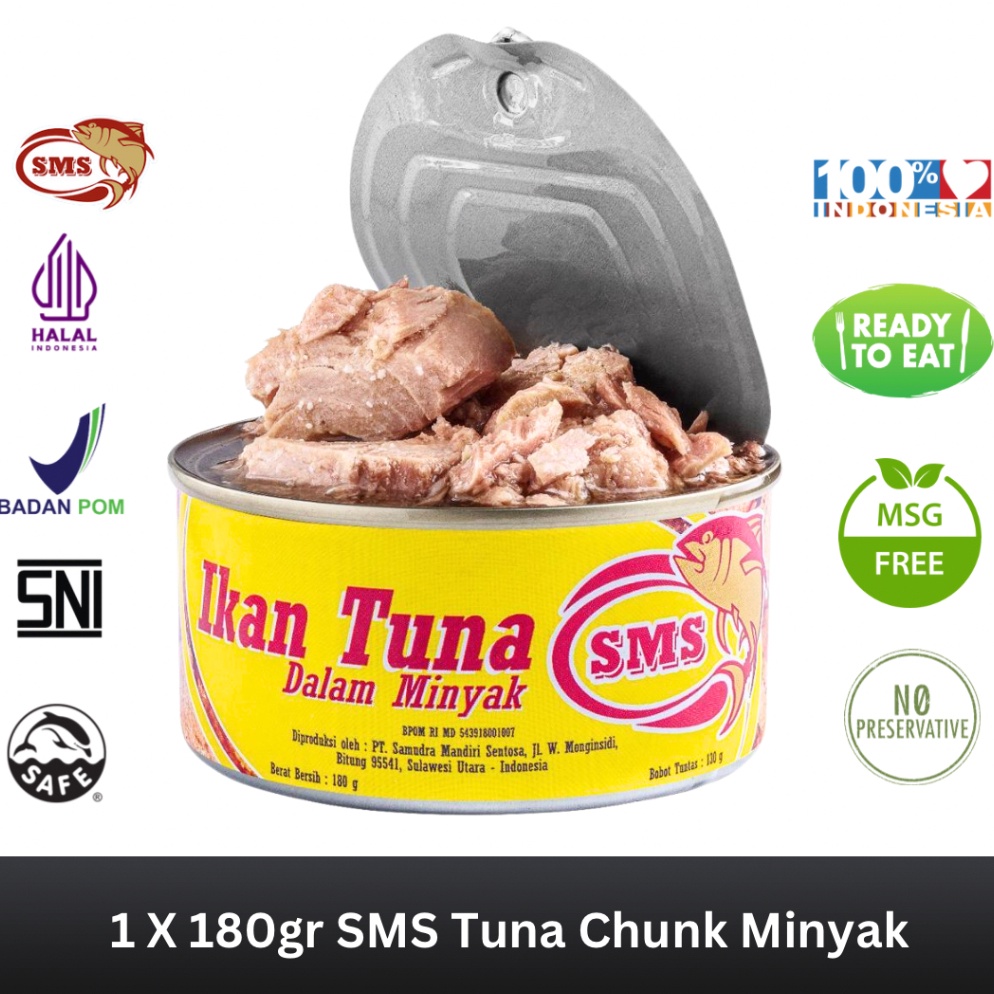 

Spesial disini SMS Ikan Tuna Kaleng BPOM Halal Semua Varian Chunk Flake