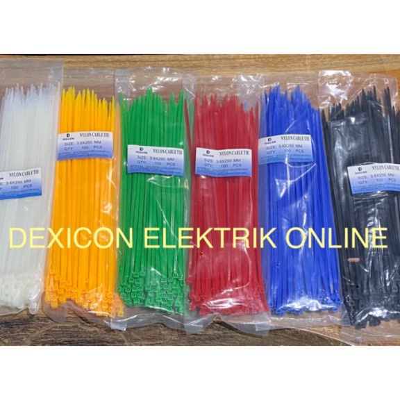 

FG2 kabel ties 25 cmcable tiestali tieskabel ties warnakabel ties tieskabel pengikatCv
