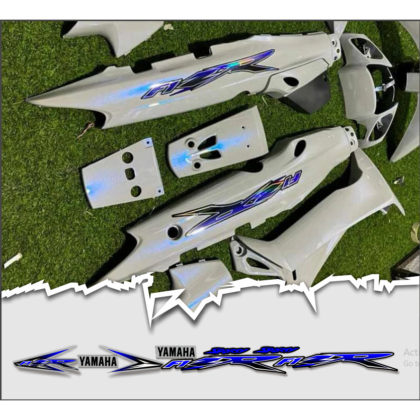 STRIPING FIZR CUSTOM HOLOGRAM FIZ R SIMPLE BIRU TERMURAH