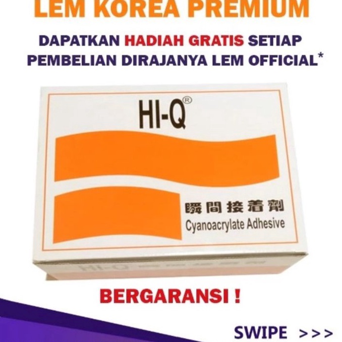 

HJ6 lem tetes HI Q lem serbaguna lem korea hiq glue glue HIQ cyanoacrylate