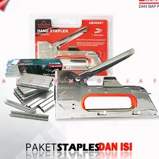 

HJ6 Staples Tembak R23 Bonus isi pcs Gun Tacker Stapler Staples Perekat Powerfull YUKIDO