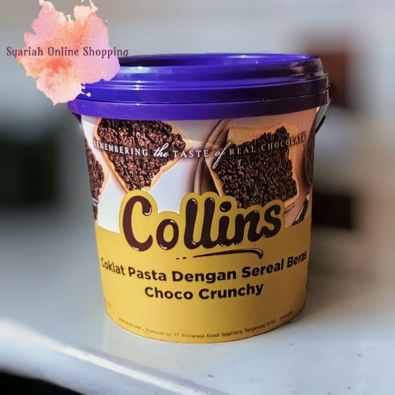 

Collins Crunchy 1Kg Selai Coklat Pasta Dengan Sereal Beras Premium Viral