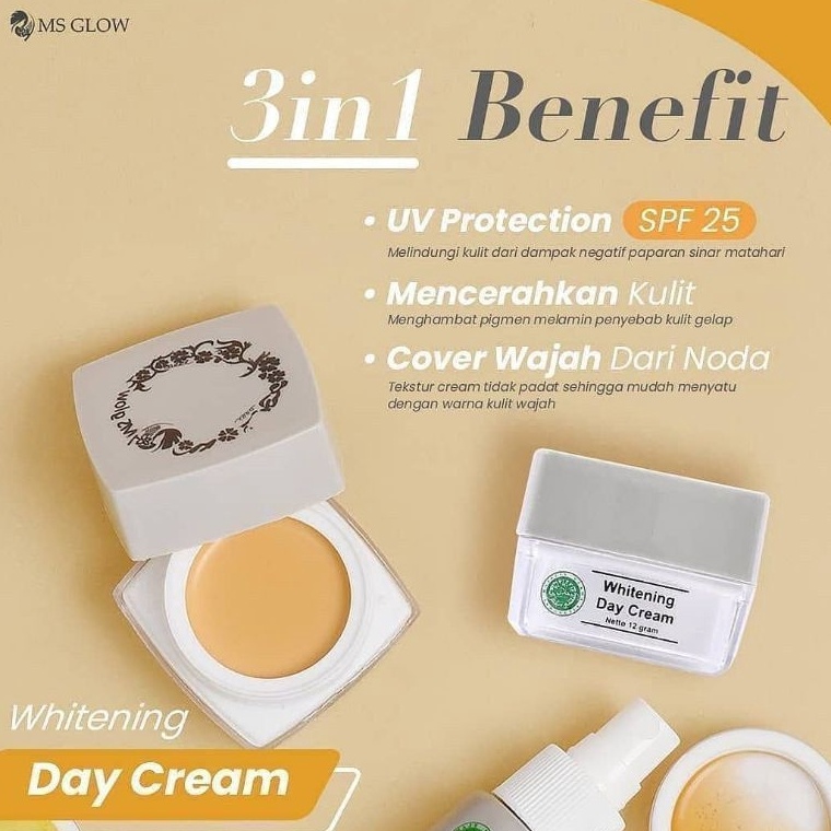 day cream ms glow  ms glow day cream whitening KODE G5N1