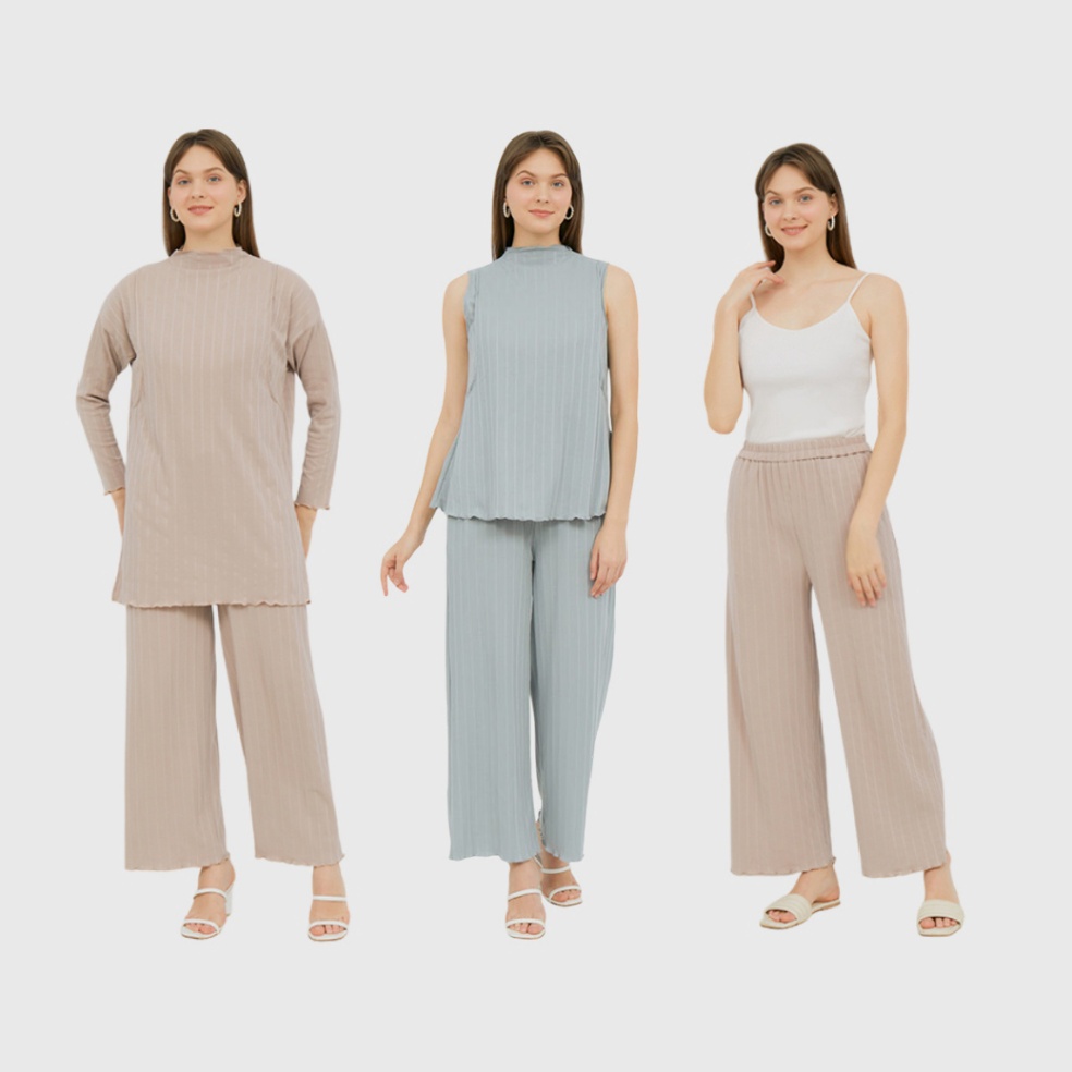 Nyonya Nursing Wear  Fatin  Feza  Aigul  Baju Ibu Hamil Dan Menyusui  Celana Panjang Wanita  Dahayu 