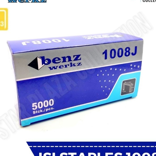 

berkualitas Isi Staples Tembakan Angin Paku Tembak U Merek BENZ WERKZ Refill Mata Air Nailer 1J untuk Pengerjaan Jok Motor Jok Mobil Sofa Funiture Kayu