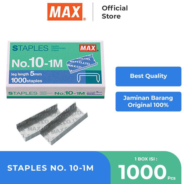 

Terjangkau Isi Staples Max No11M 1pak2kotak